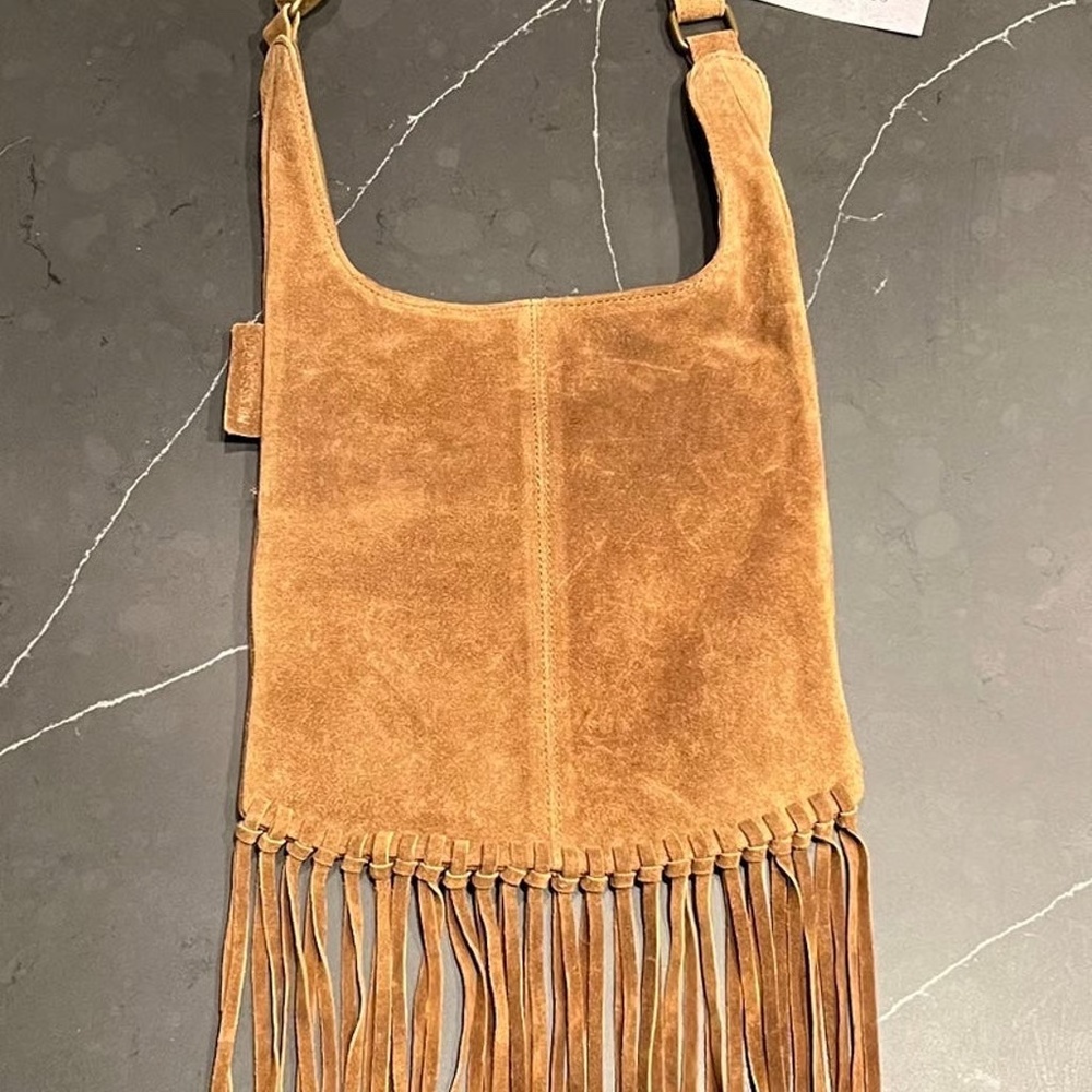 NWOT Musse & Cloud Suede Fringed Bag